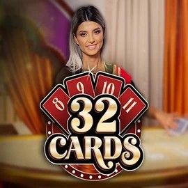 32 Cards slot logo by Ezugi at Likesbet Casino