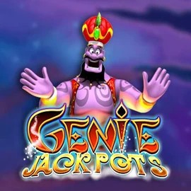 Official Jackpots logo: Genie Jackpots by Blueprint Gaming at Likesbet Casino