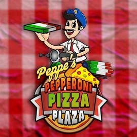 Peppe’s Pepperoni Pizza Plaza slot logo by Pragmatic Play at Likesbet Casino