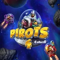 Pirots 4 online game logo by ELK Studios on likessbet.com