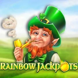 Rainbow Jackpots online game logo by Red Tiger Gaming on likessbet.com