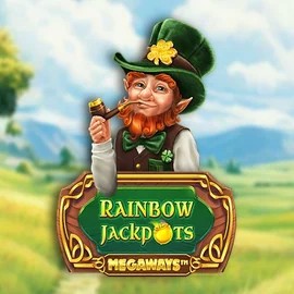 Rainbow Jackpots Megaways logo by Red Tiger Gaming Likesbet Casino