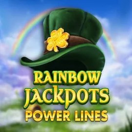 Rainbow Jackpots Power Lines slot logo by Red Tiger Gaming at Likesbet Casino